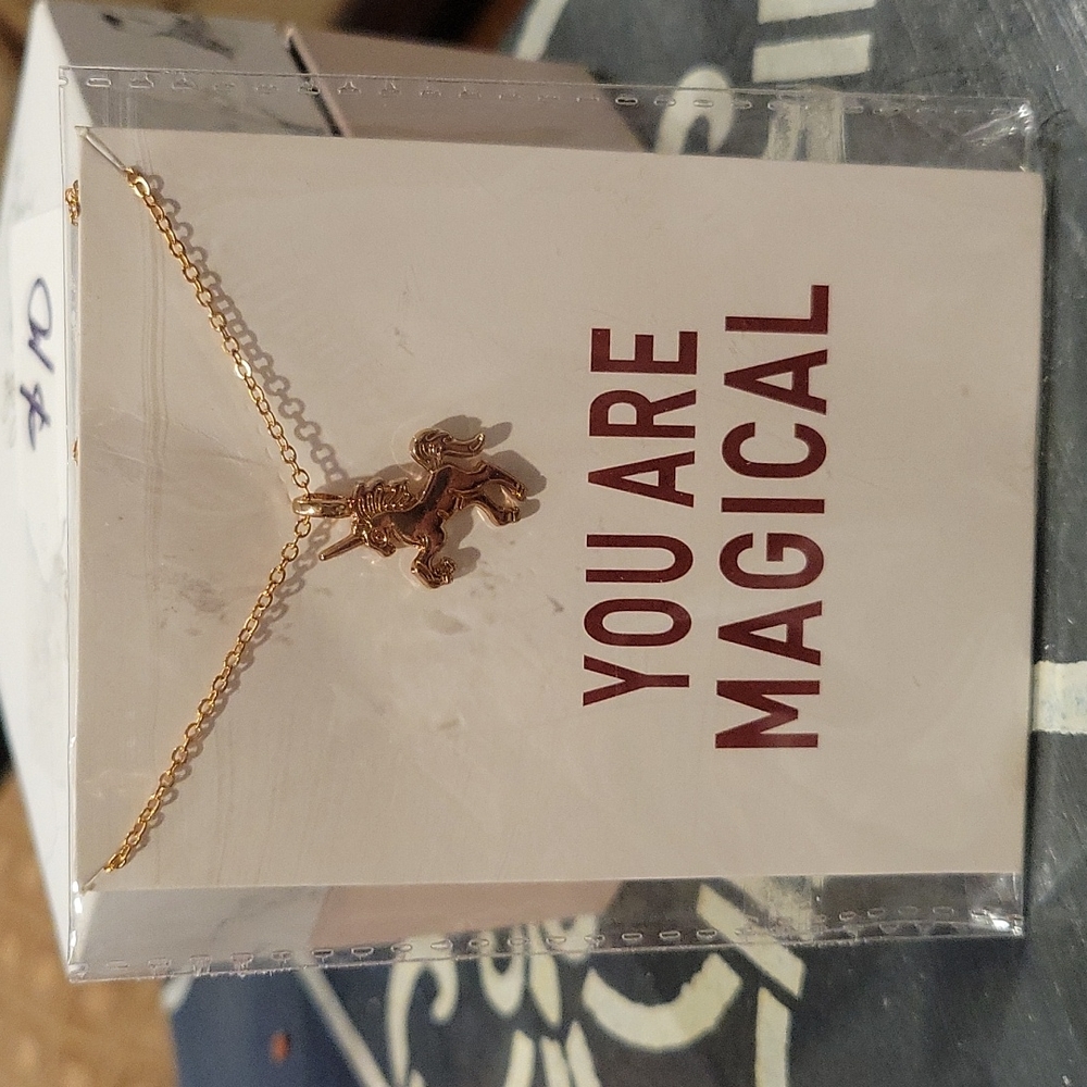"You are Magical" Unicorn Necklace - Picture 4 of 4